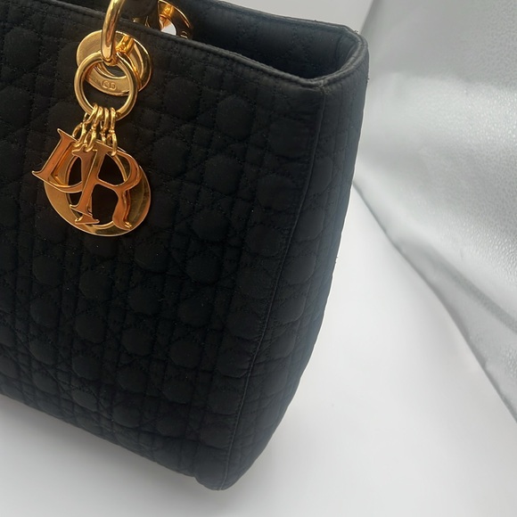 CHRISTIAN DIOR CANNAGE LADY DIOR BLACK AND GOLD - Picture 10 of 14